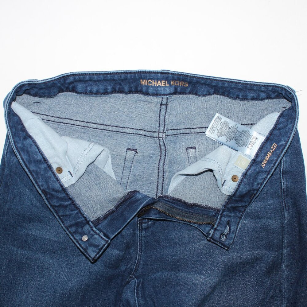 Women's Size 10 Michael Kors Izzy Skinny Blue Denim Jeans